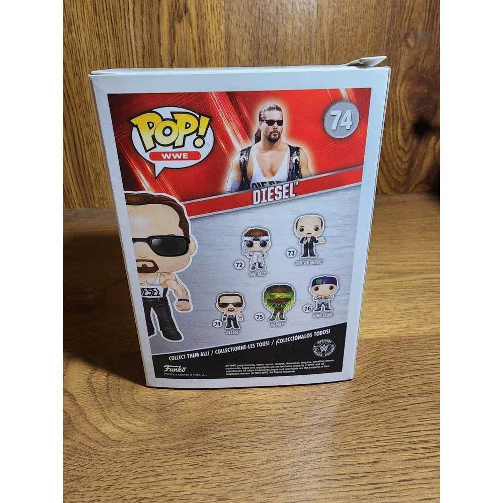 Funko Pop! WWE - Diesel #74 Kevin Nash. Open‎ box. (Box Damaged)